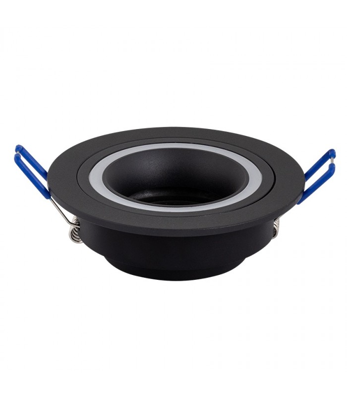 Aro Empotrable Fijo RING/MOON Redondo Negro