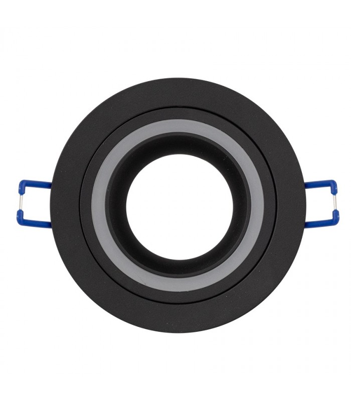 Aro Empotrable Fijo RING/MOON Redondo Negro