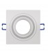 Aro Empotrable Fijo Ring Cuadrado Blanco
