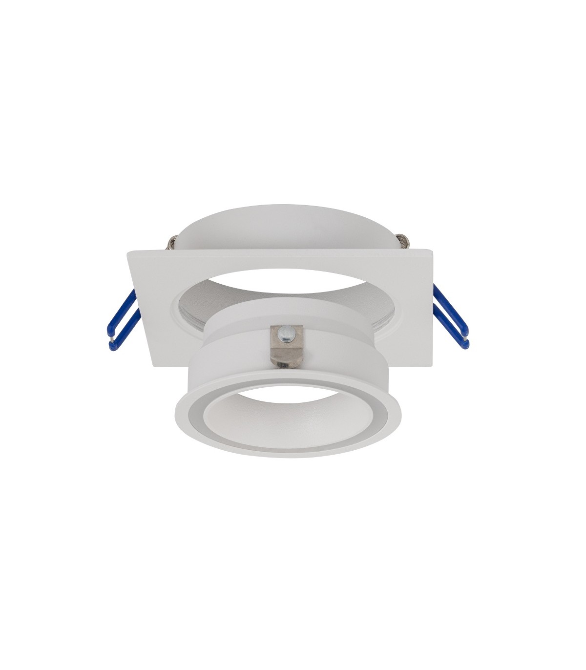 Aro Empotrable Fijo Ring Cuadrado Blanco