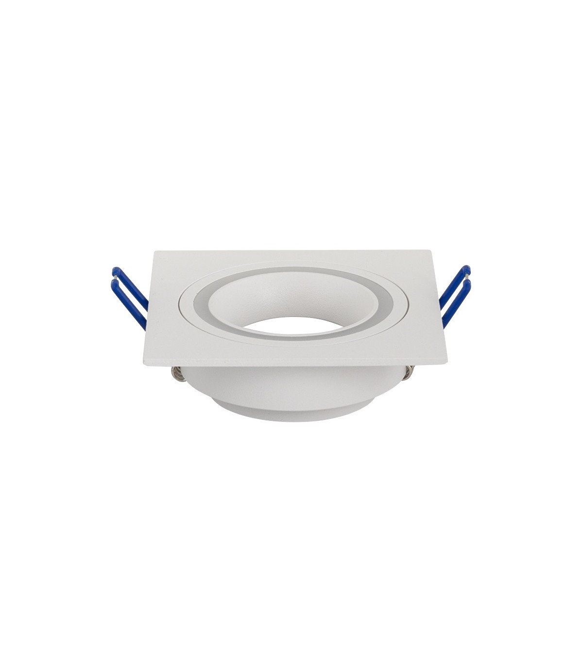 Aro Empotrable Fijo Ring Cuadrado Blanco