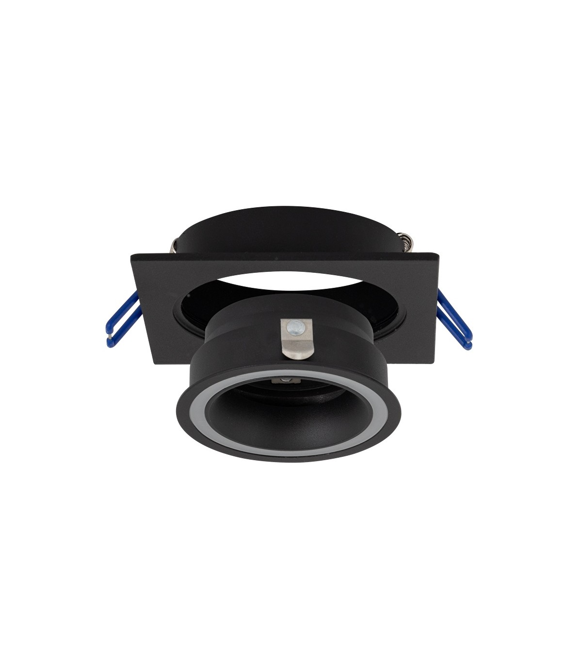 Aro Empotrable Fijo Ring Cuadrado Negro