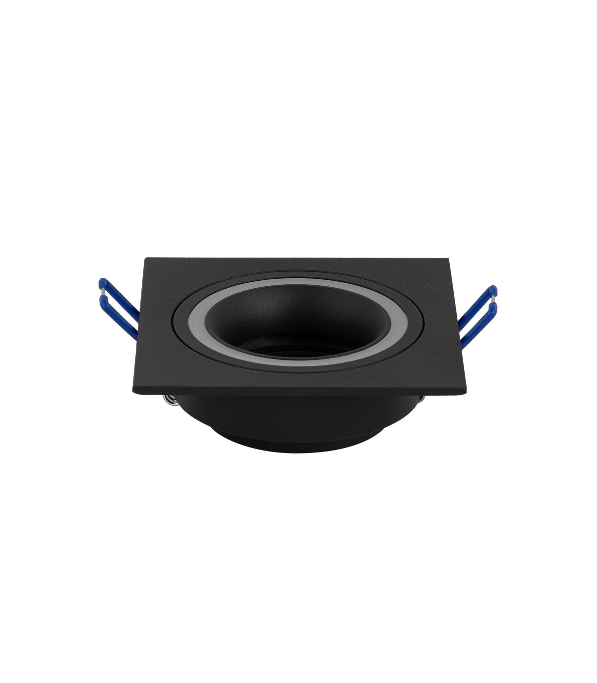 Aro Empotrable Fijo Ring Cuadrado Negro