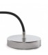 Pendel 1M - Cable Negro - Portalámparas E27 Cromo - Rosetón Cromo