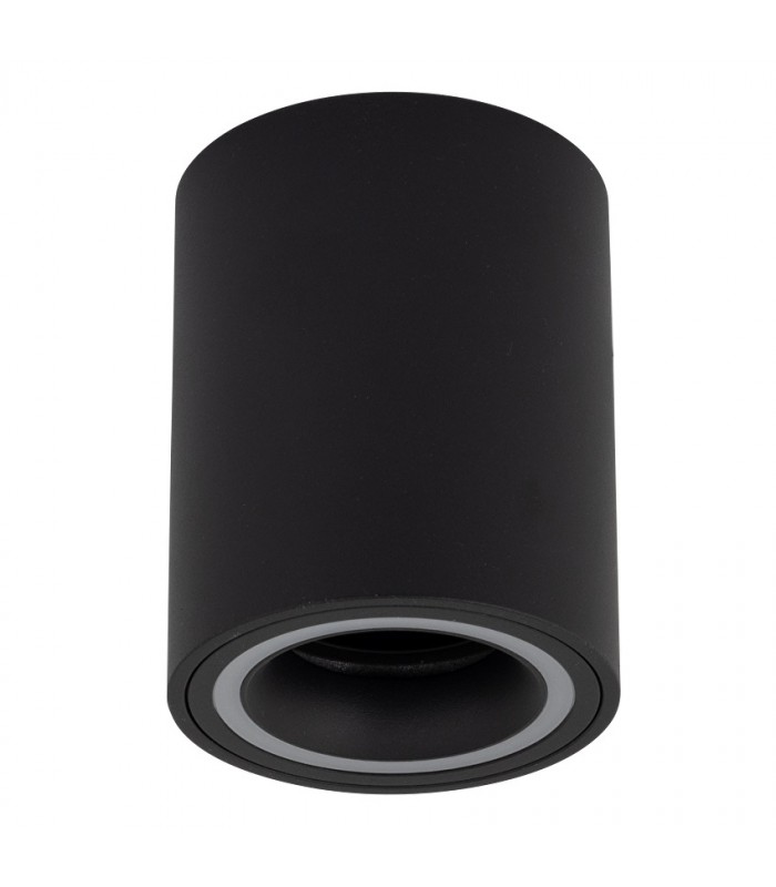 Aplique Superficie Fijo Ring Redondo Negro