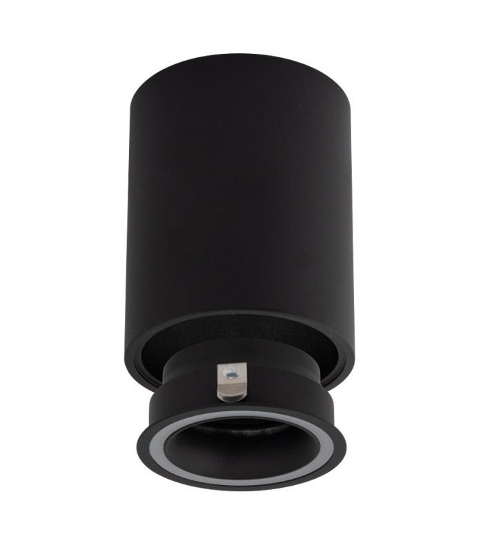 Aplique Superficie Fijo Ring Redondo Negro