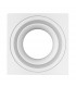 Aplique Superficie Fijo Ring Cuadrado Blanco