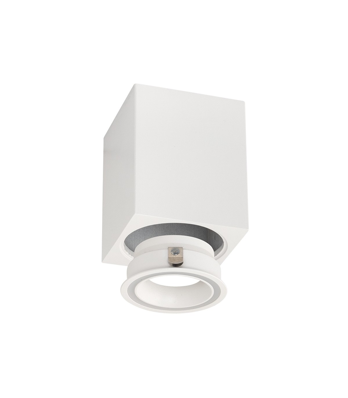 Aplique Superficie Fijo Ring Cuadrado Blanco
