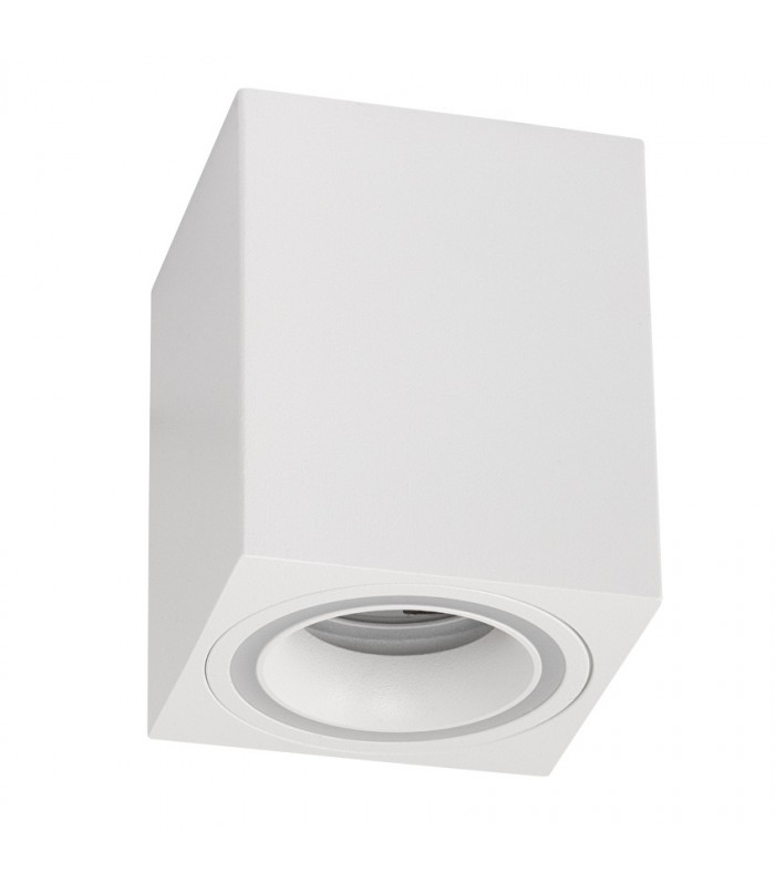 Aplique Superficie Fijo Ring Cuadrado Blanco