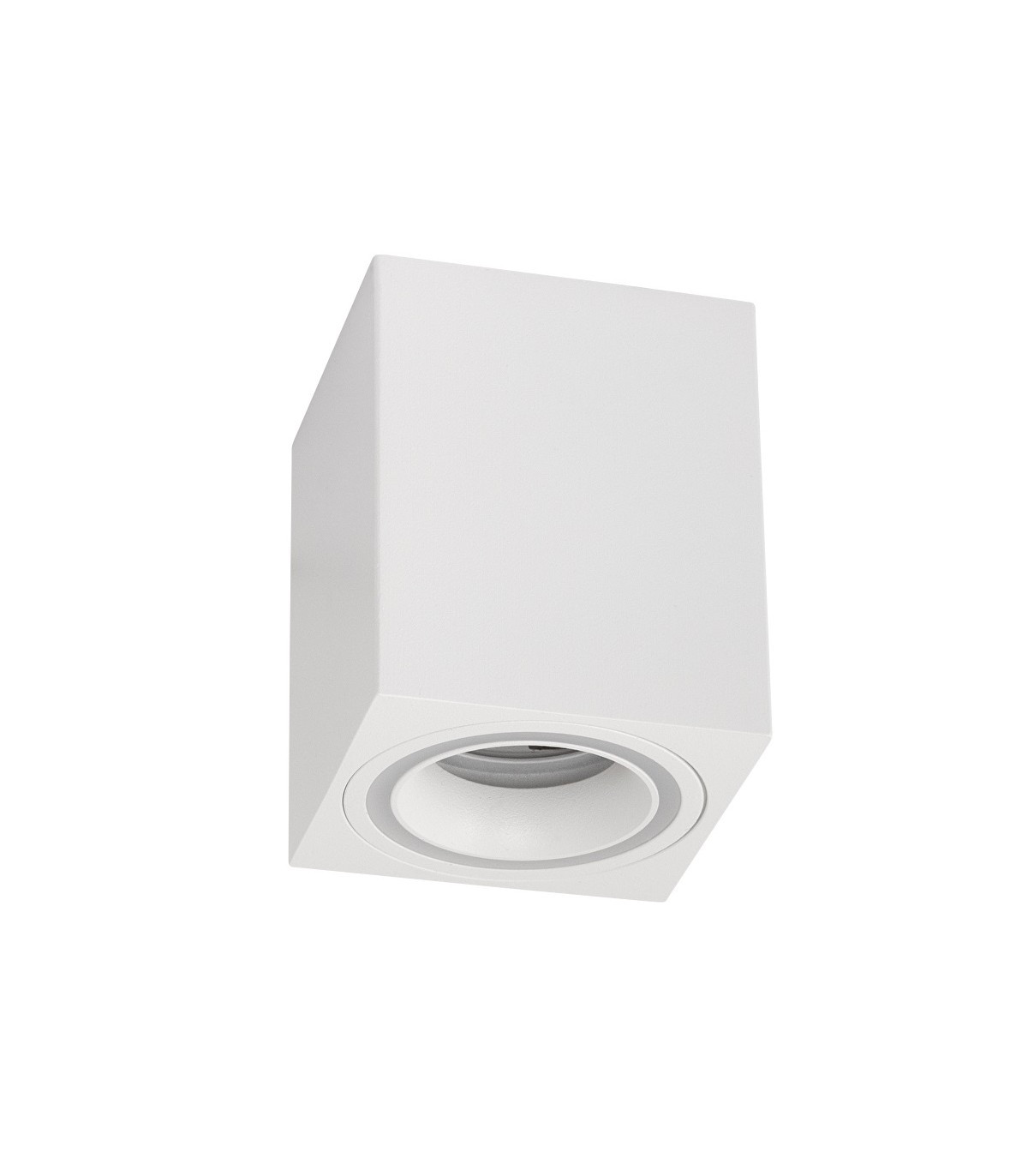 Aplique Superficie Fijo Ring Cuadrado Blanco