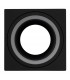 Aplique Superficie Fijo Ring Cuadrado Negro