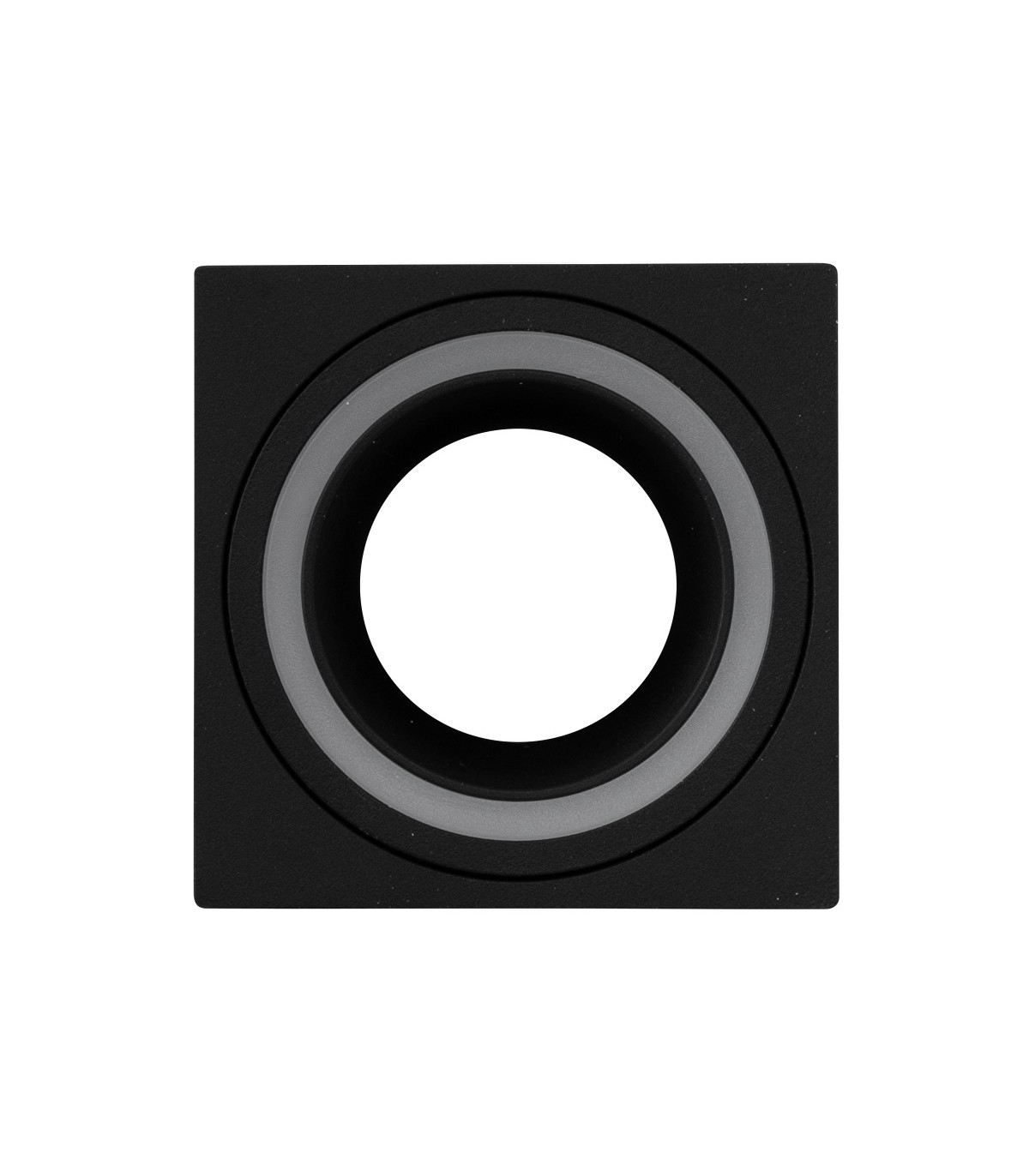 Aplique Superficie Fijo Ring Cuadrado Negro