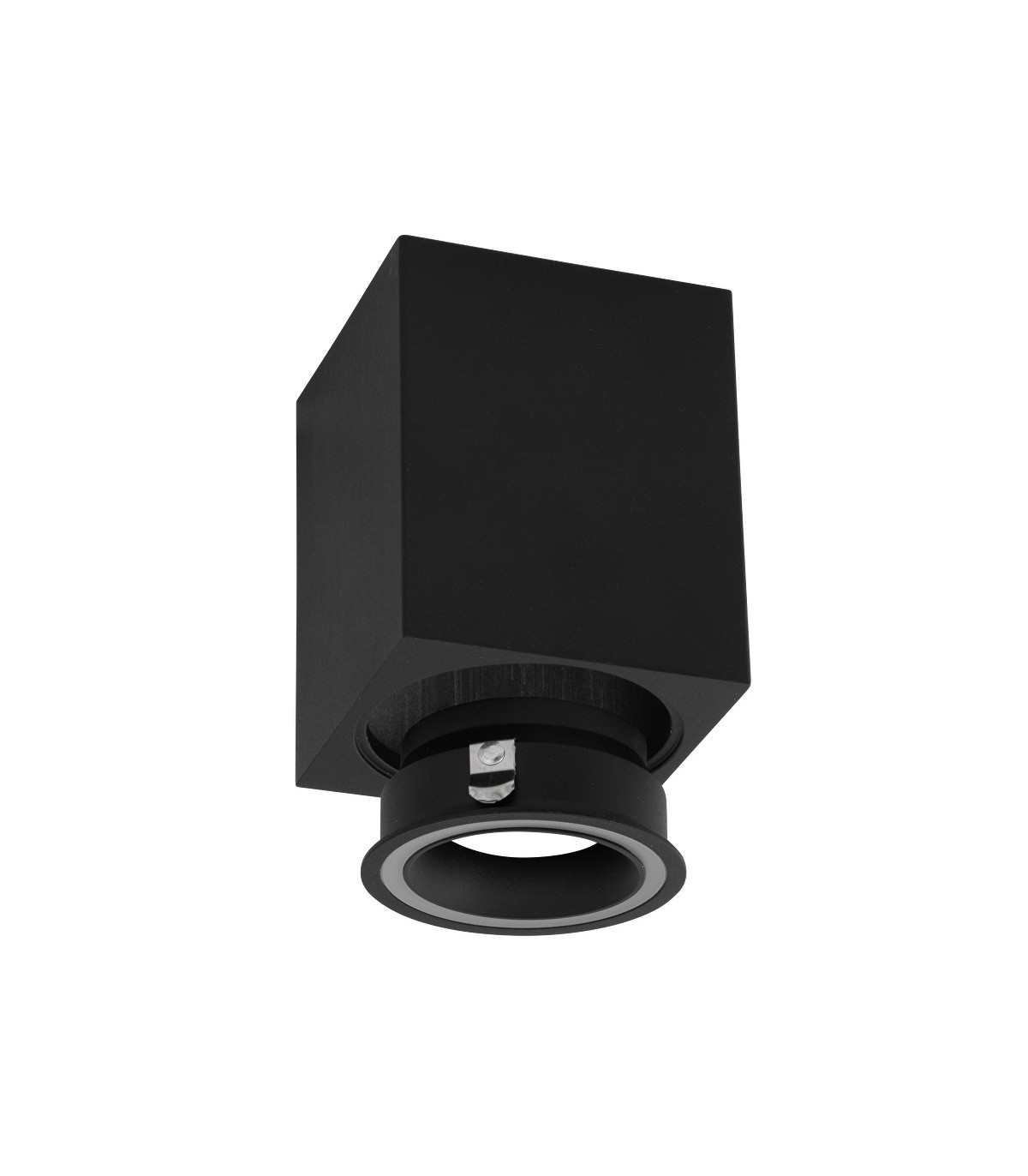 Aplique Superficie Fijo Ring Cuadrado Negro