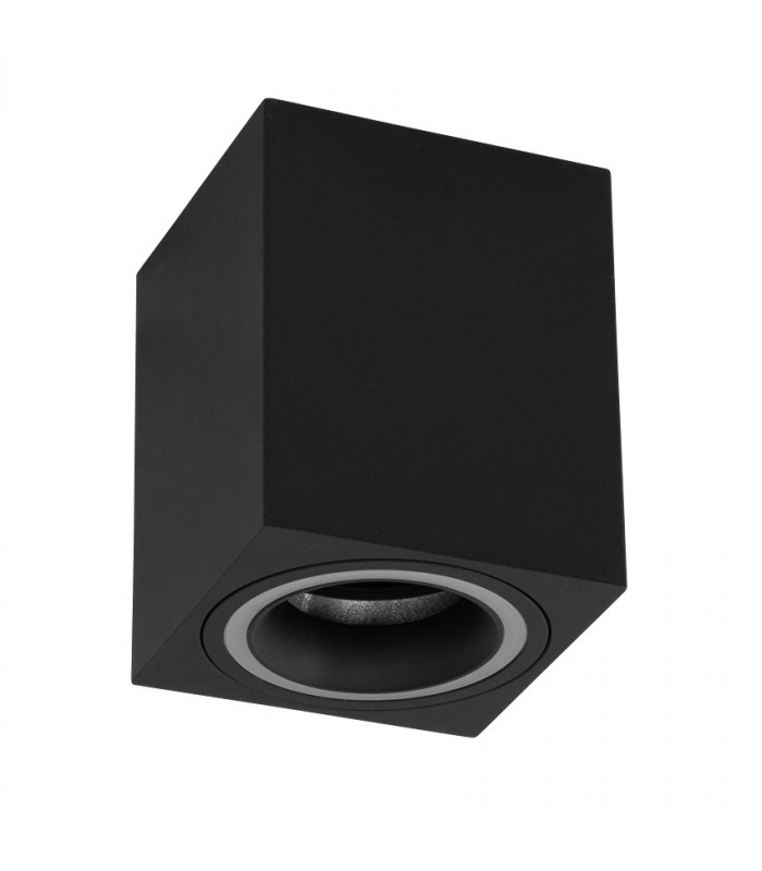 Aplique Superficie Fijo Ring Cuadrado Negro