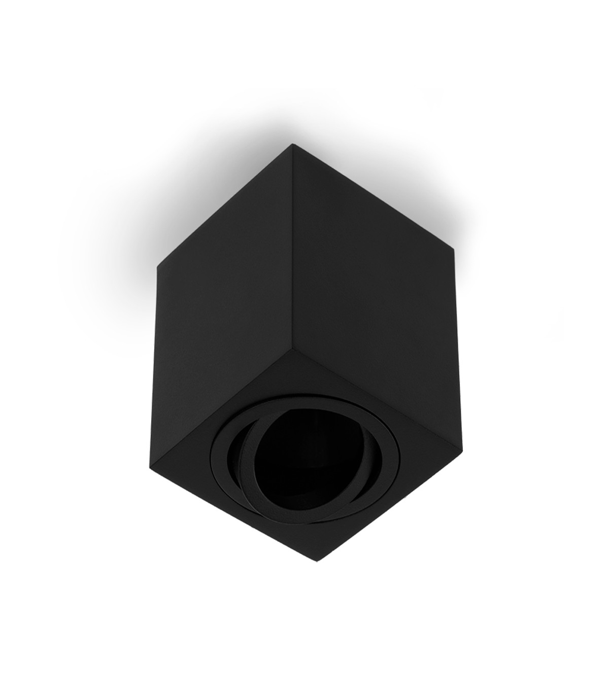 Aplique Basculante Superficie Cuadrado Negro IP20 MAXLED