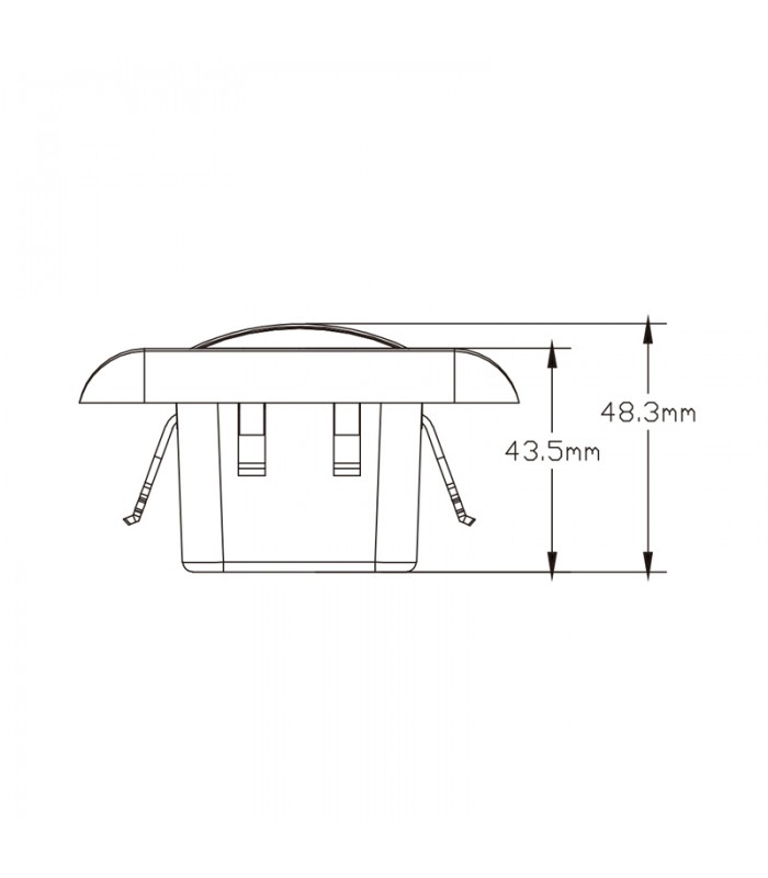Detector Movimiento Lowin Empotrable Pared 9m IP20 Blanco