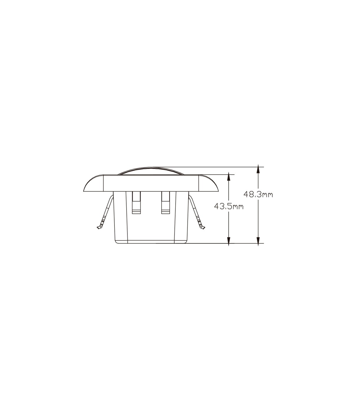 Detector Movimiento Lowin Empotrable Pared 9m IP20 Blanco