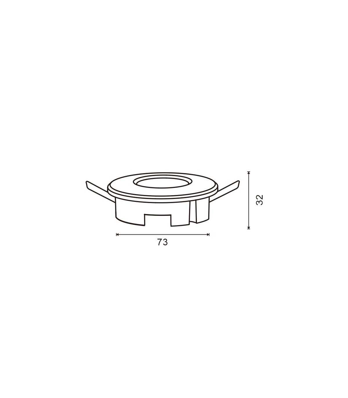 Detector Movimiento Unsitch Empotrar/Superficie Techo 6m IP20 Blanco