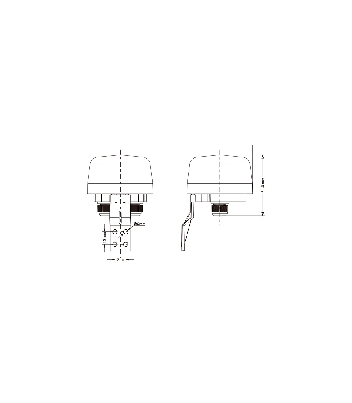 Sensor de Luz Fotoelectrico/Crepuscular Litt 10A IP44