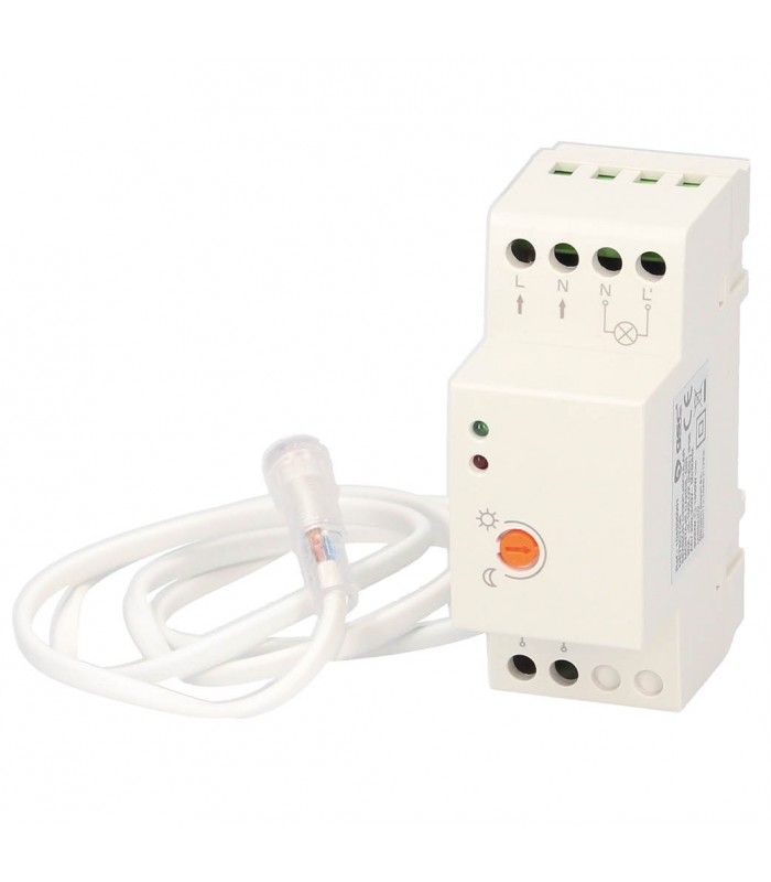 Sensor Crepuscular 20A para Carril DIN IP65