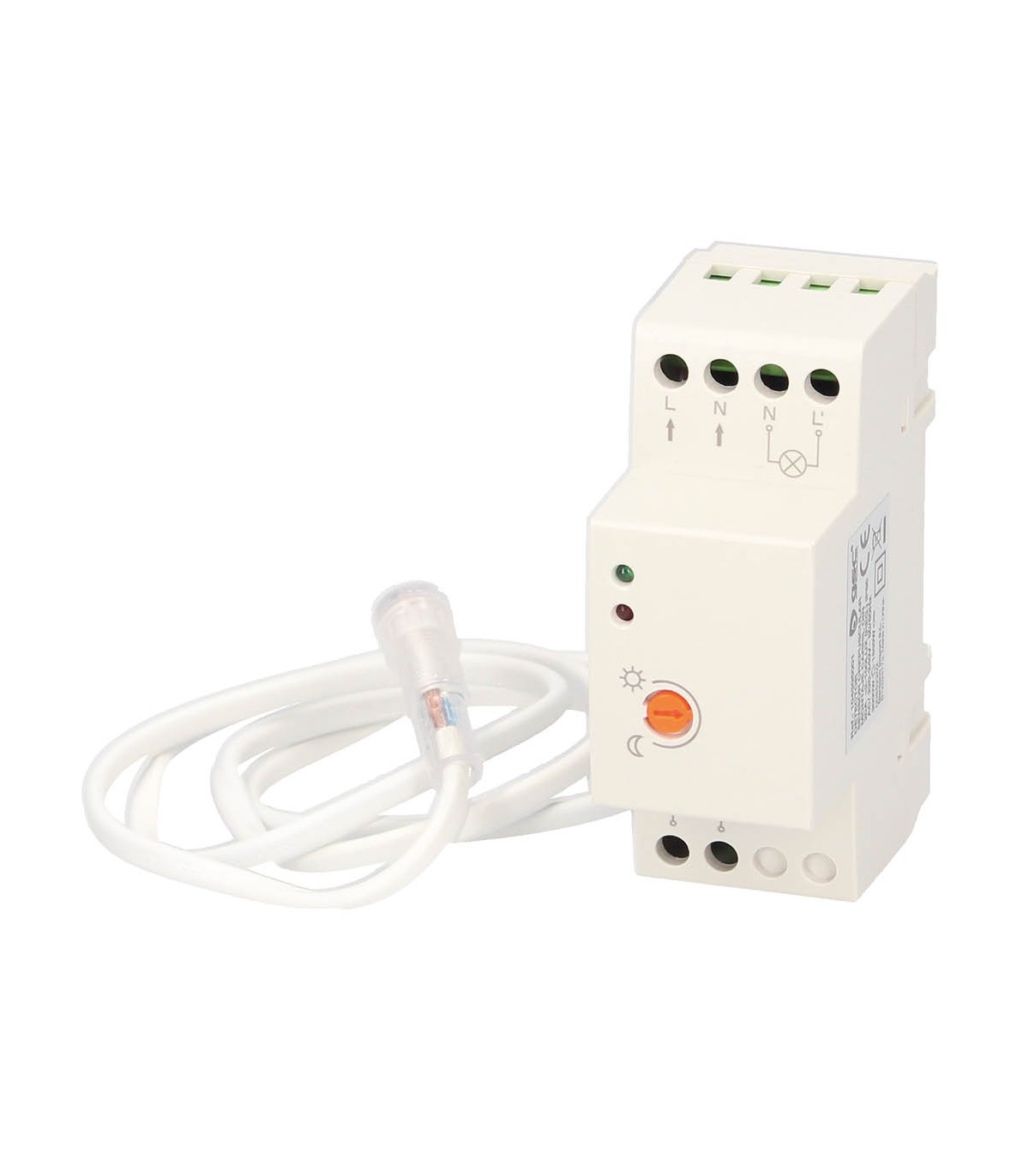 Sensor Crepuscular 20A para Carril DIN IP65