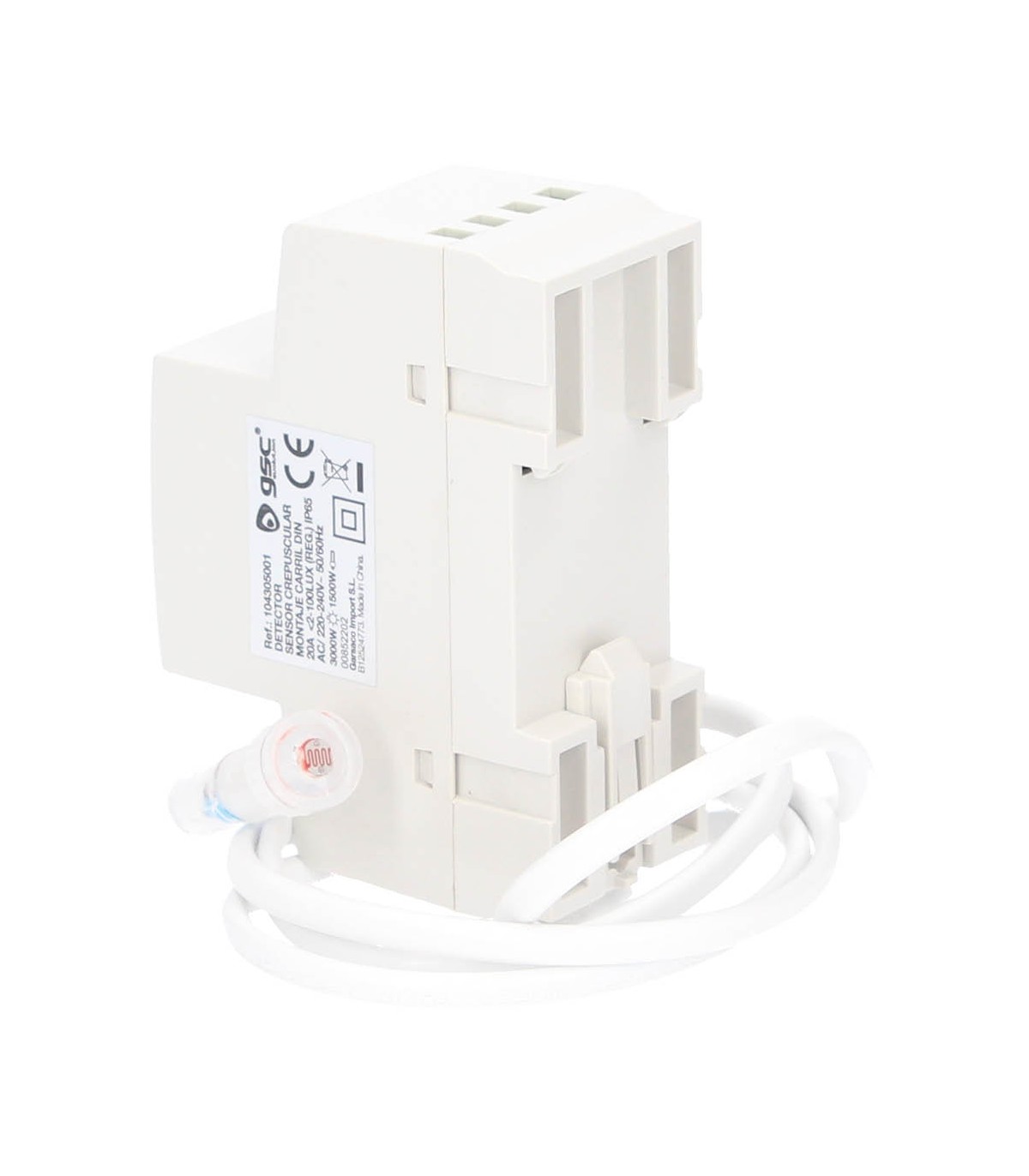 Sensor Crepuscular 20A para Carril DIN IP65