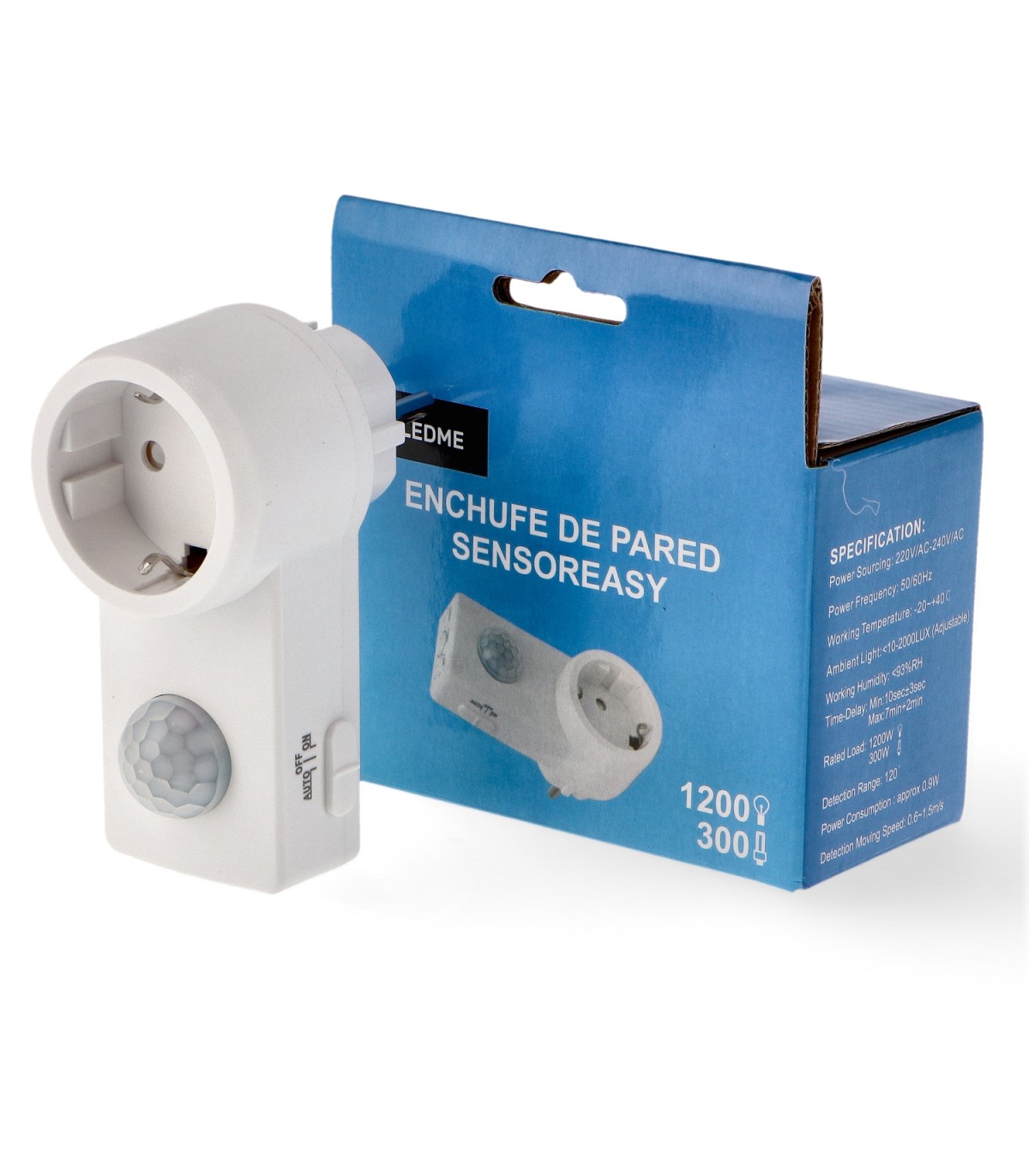 Enchufe Schuko Sensoreasy Con Sensor de Movimiento 10A IP20