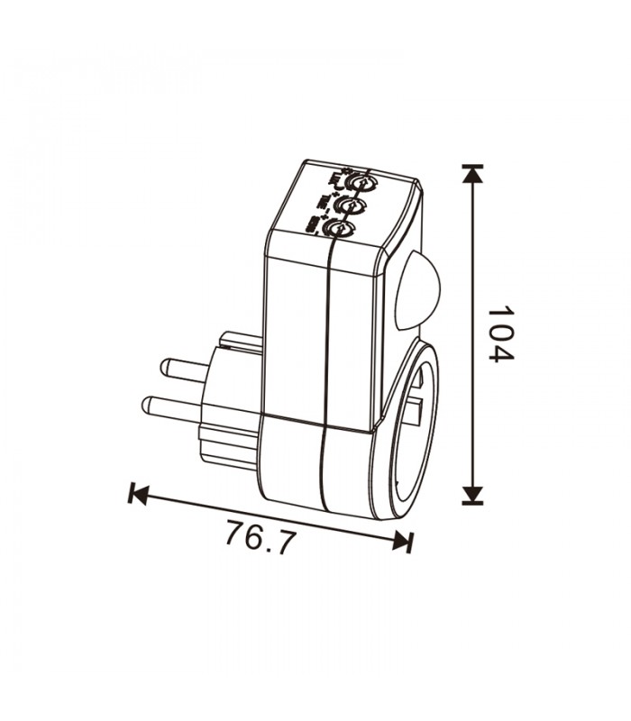 Enchufe Schuko Sensoreasy Con Sensor de Movimiento 10A IP20
