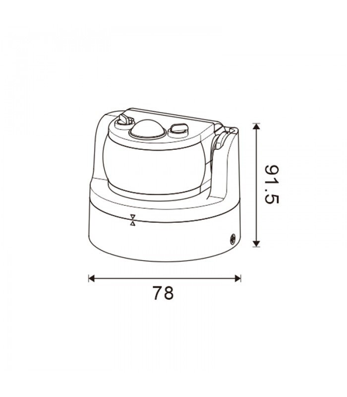 Detector Movimiento Inca De Pared/Techo 12m IP44 Blanco