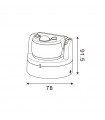 Detector Movimiento Inca De Pared/Techo 12m IP44 Blanco
