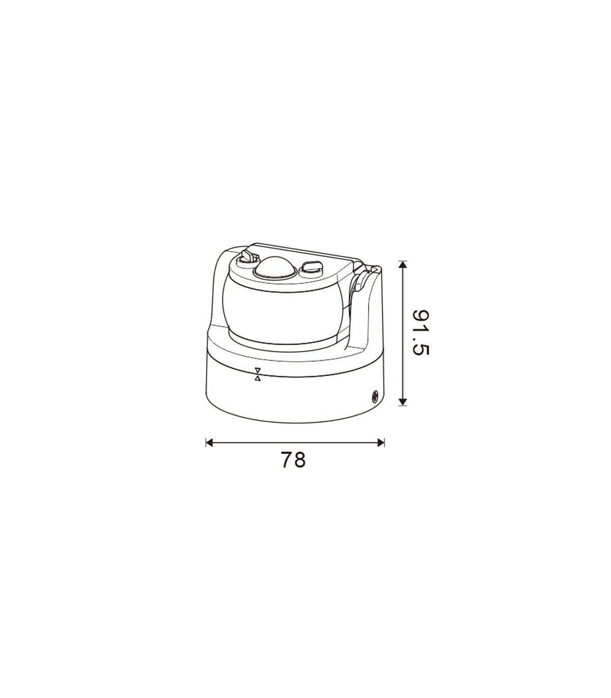 Detector Movimiento Inca De Pared/Techo 12m IP44 Blanco