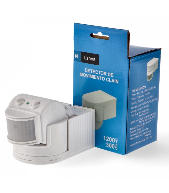 Detector Movimiento Clain De Pared/Techo 12m IP44 Blanco