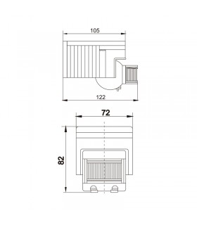 Detector Movimiento Clain De Pared/Techo 12m IP44 Blanco