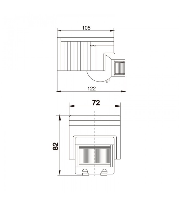 Detector Movimiento Clain De Pared/Techo 12m IP44 Blanco