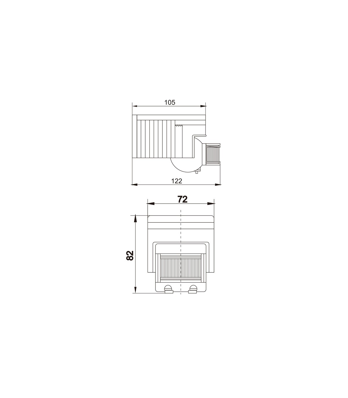 Detector Movimiento Clain De Pared/Techo 12m IP44 Blanco