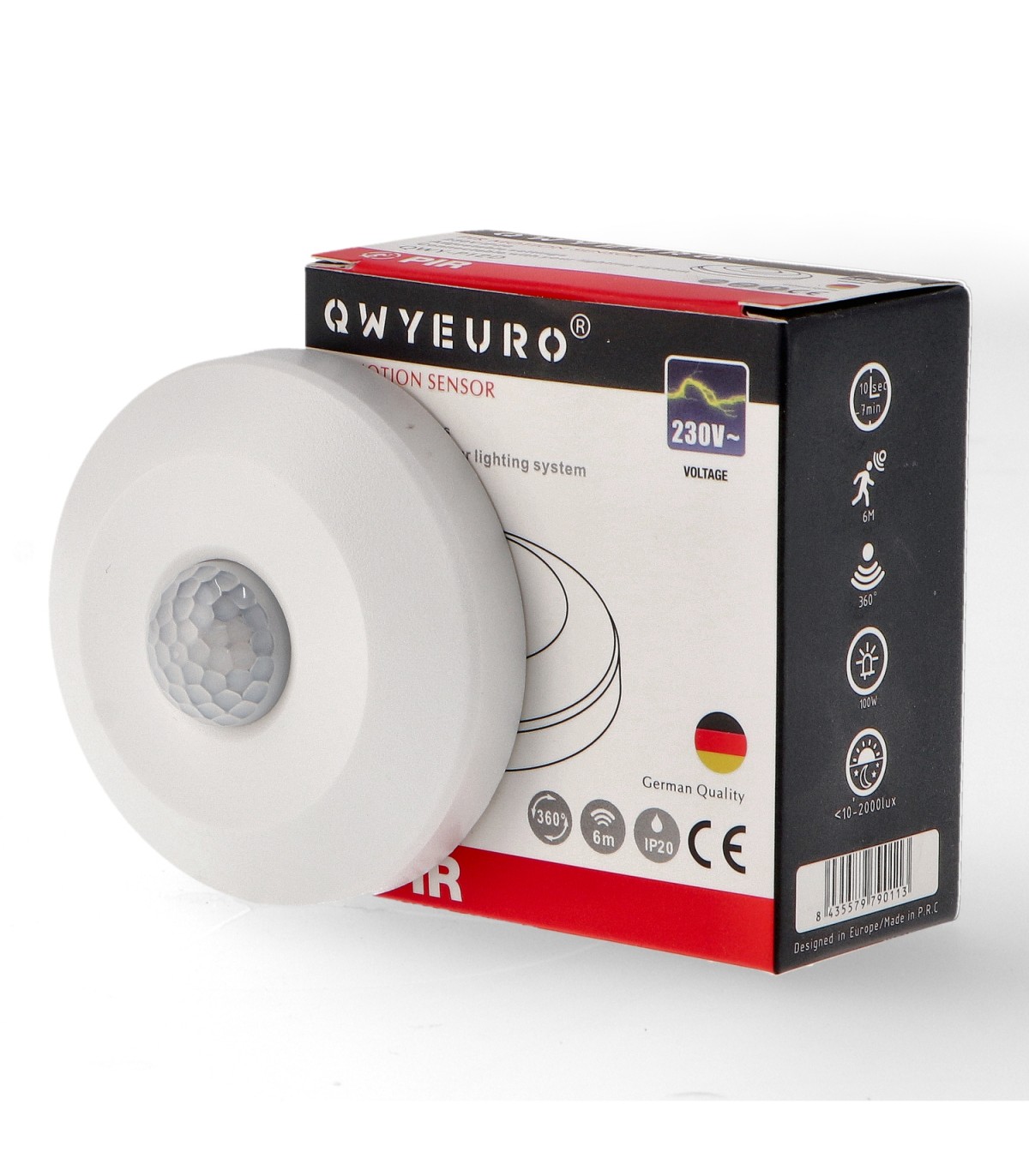 Detector Movimiento LEDME Mini de Techo 6m IP20 Blanco