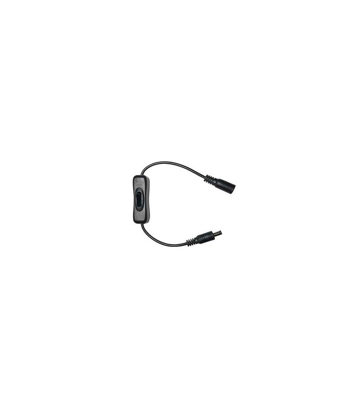 Conector Macho A Hembra DC + Interruptor