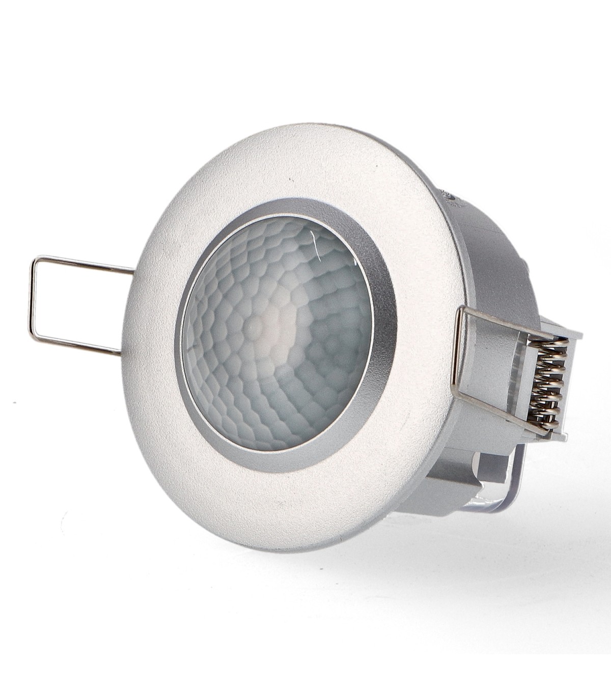 Detector Movimiento Ledme Empotrar Techo 6m IP20 Plata