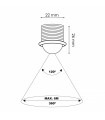 Detector Movimiento LEDME Mini Empotrable 6m IP20 Blanco