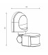 Detector Movimiento Qwy De Pared/Techo 12m IP44 Blanco