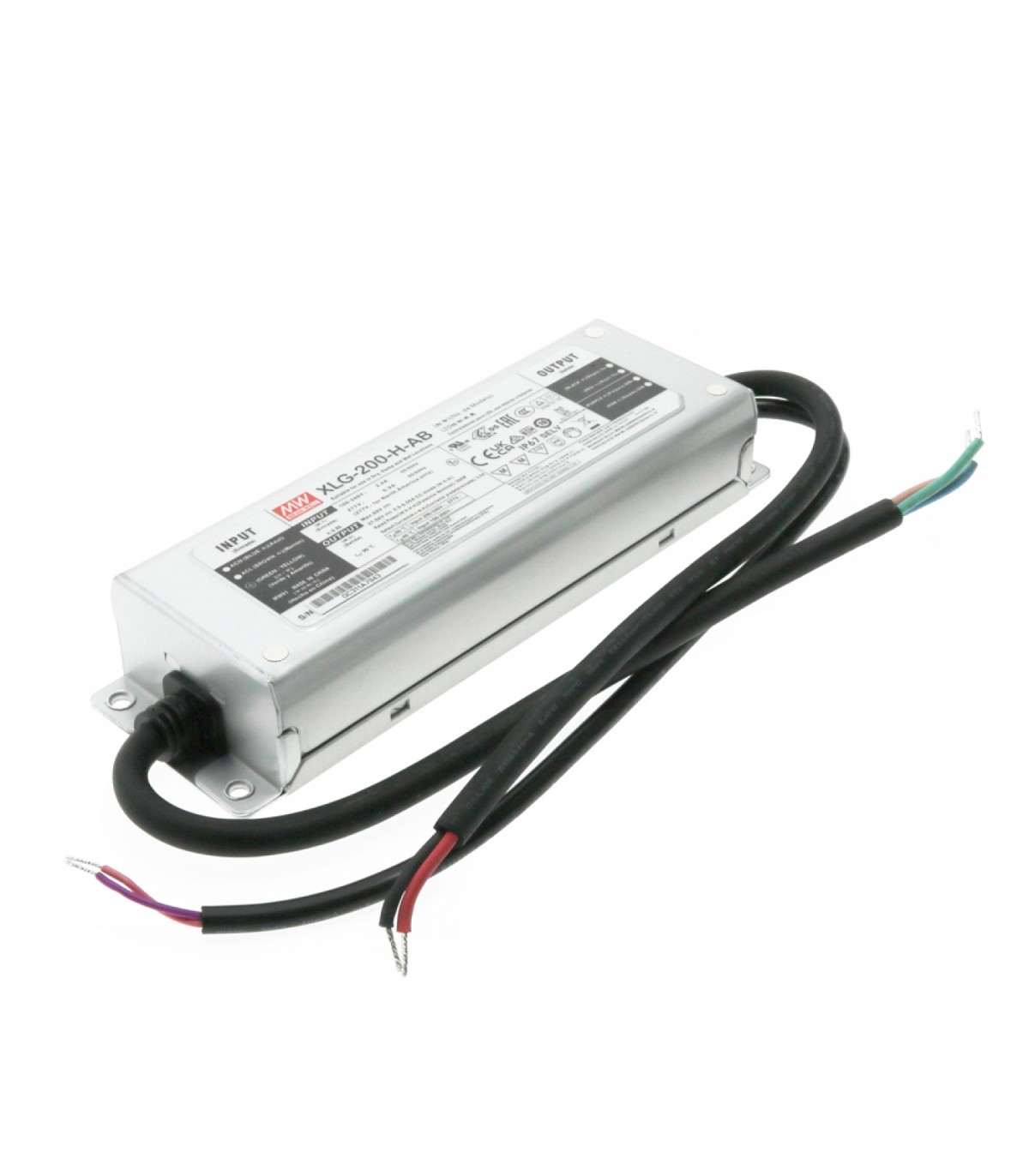 Fuente Alimentación Mean Well 200W 27~56VDC 3.5A IP67 XLG-200-H-AB