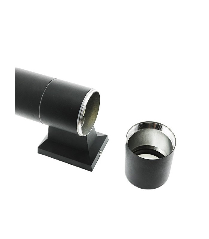 Aplique de pared Black Tube IP54 2xGU10