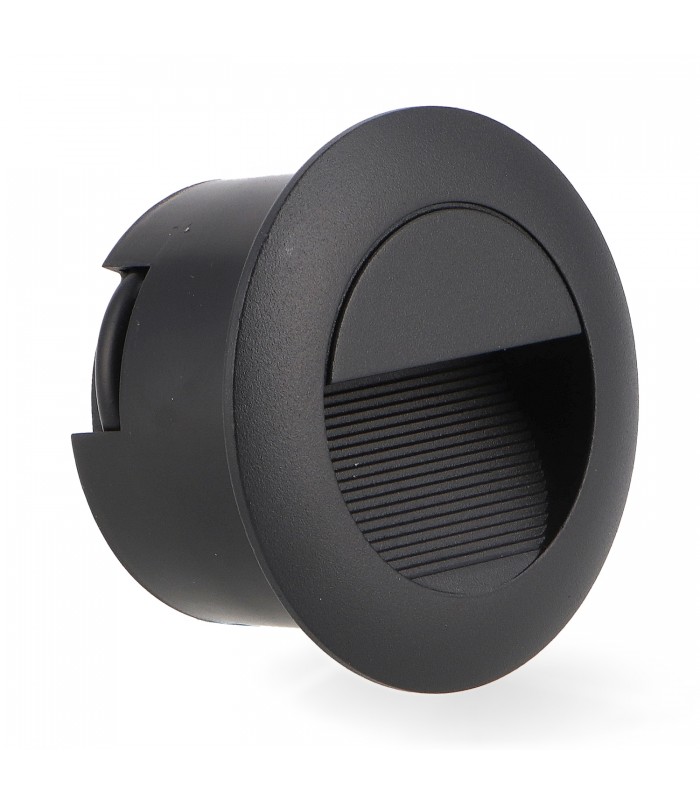 Baliza Led De Empotrar CIRCLE 3W 240LM IP54 Negra