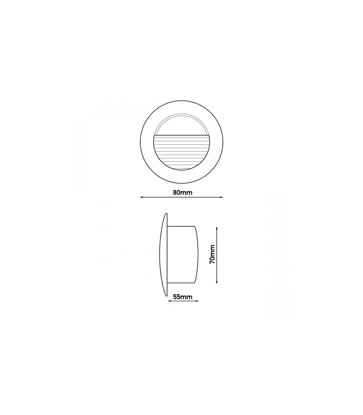 Baliza Led De Empotrar Circle 3W 240LM 36º IP54 Blanca