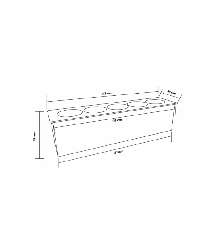 Downlight Lineal VIENA 10W 1100Lm 36º IP20