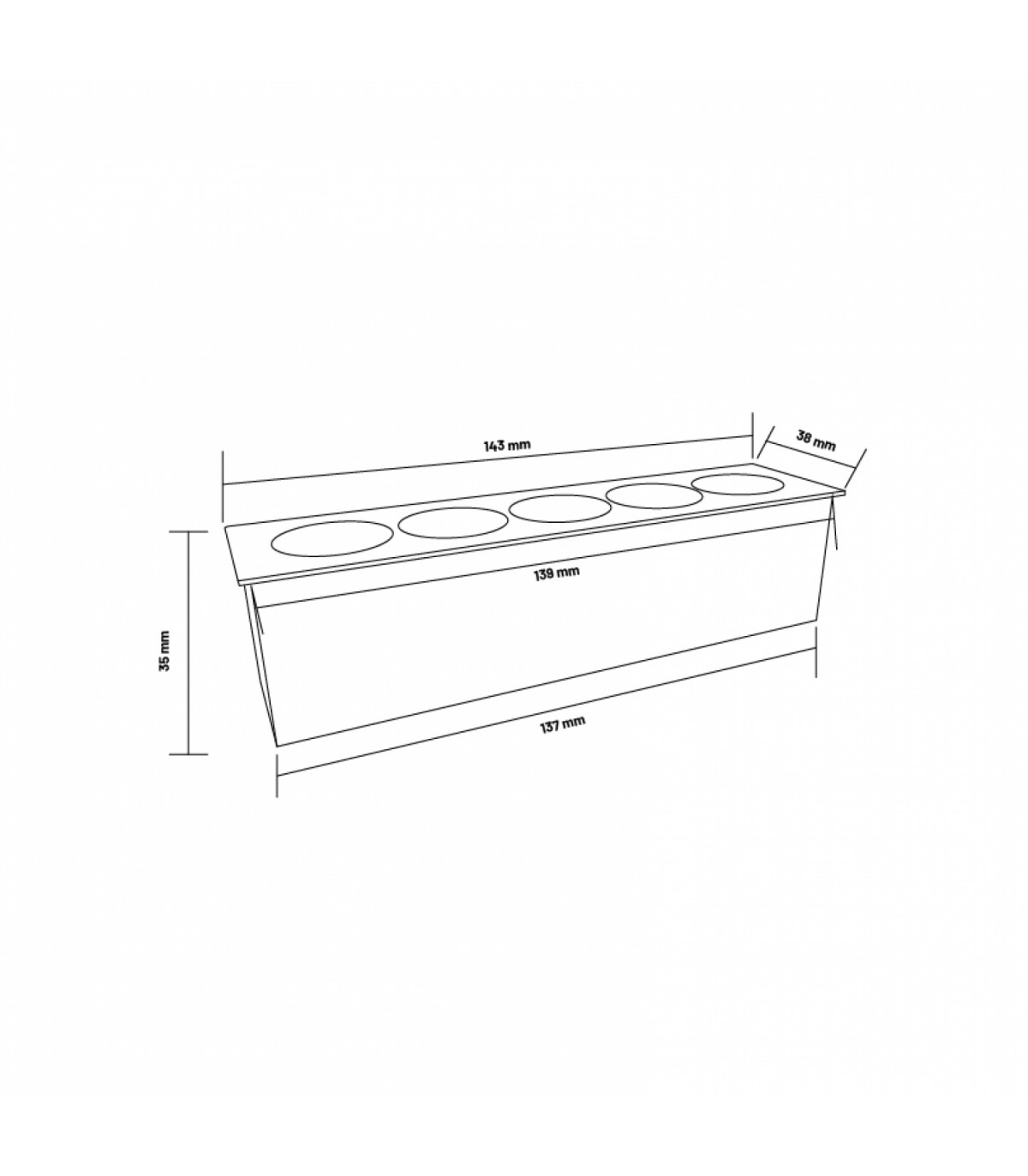 Downlight Lineal VIENA 10W 1100Lm 36º IP20