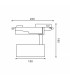 Foco Carril Monofásico PROFAST 30W 3000Lm 36º Blanco