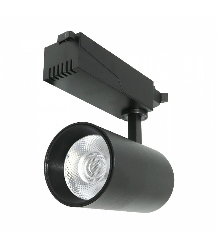 Foco Carril Monofásico PROFAST 30W 3000Lm 36º Negro
