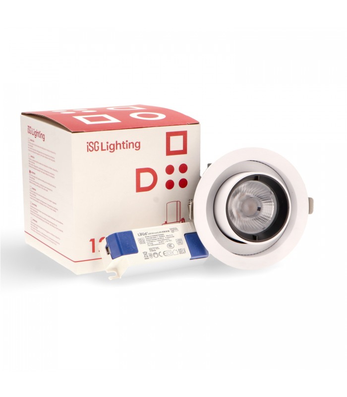 Foco Empotrable Orientable TUBE 12W 1320Lm 36º IP20