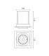 Foco Empotrable Orientable TUBE Square 12W 1320Lm 36º IP20